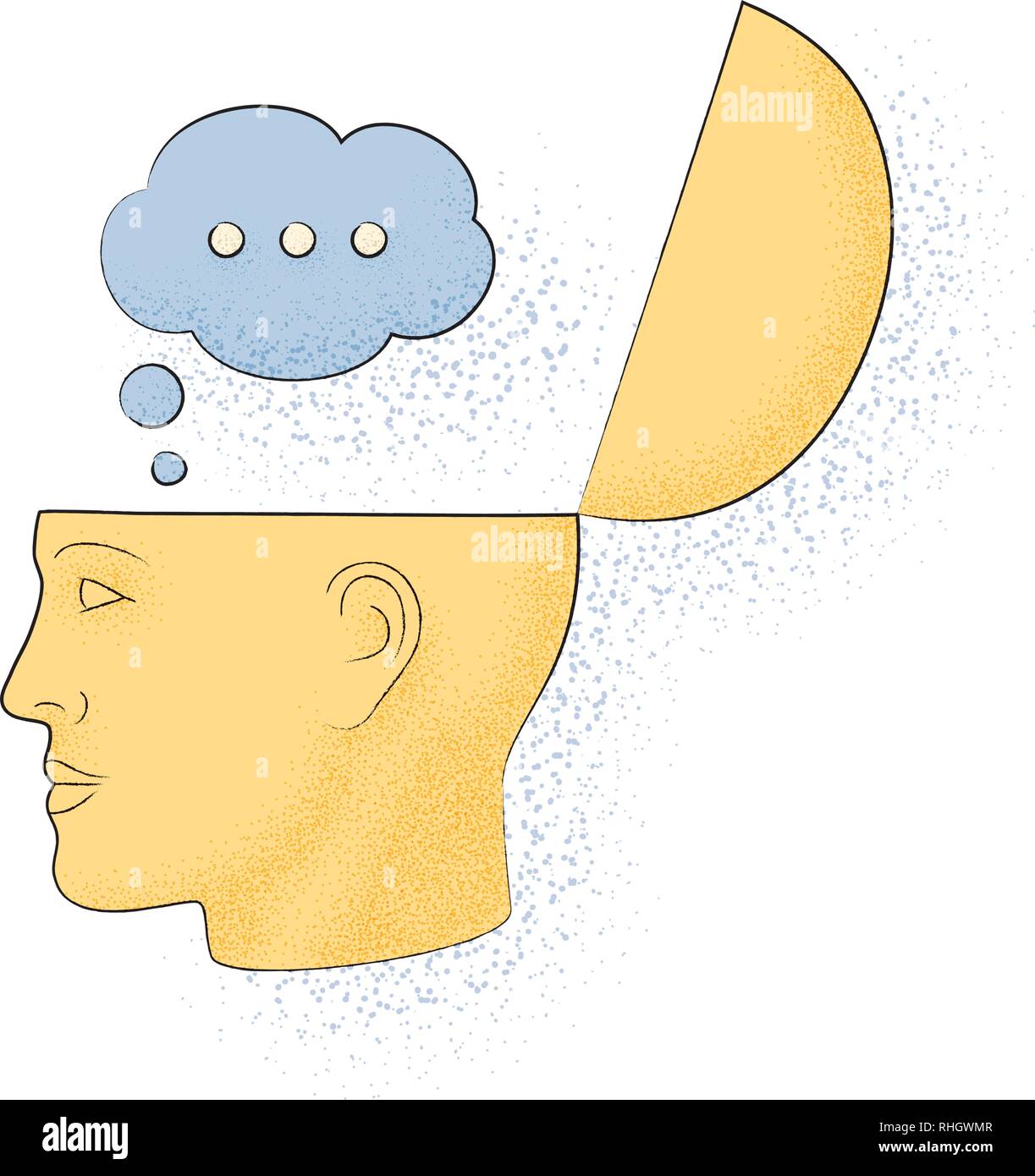 Symbolic drawing of the knowledge of philosophy Stock Vector Image