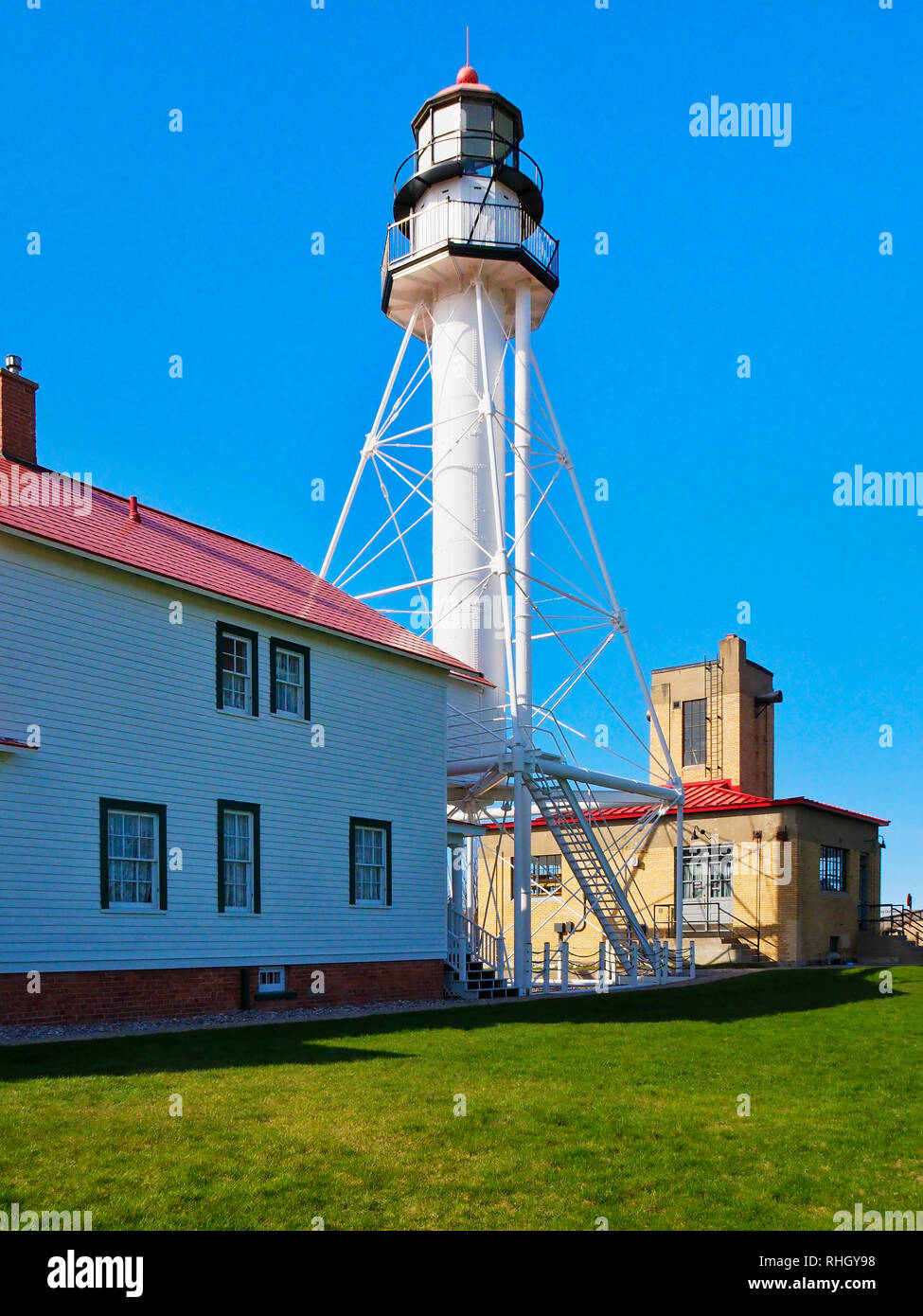 Whitefish Point Light, Great Lakes Shipwreck Museum, Paradise, Michigan ...