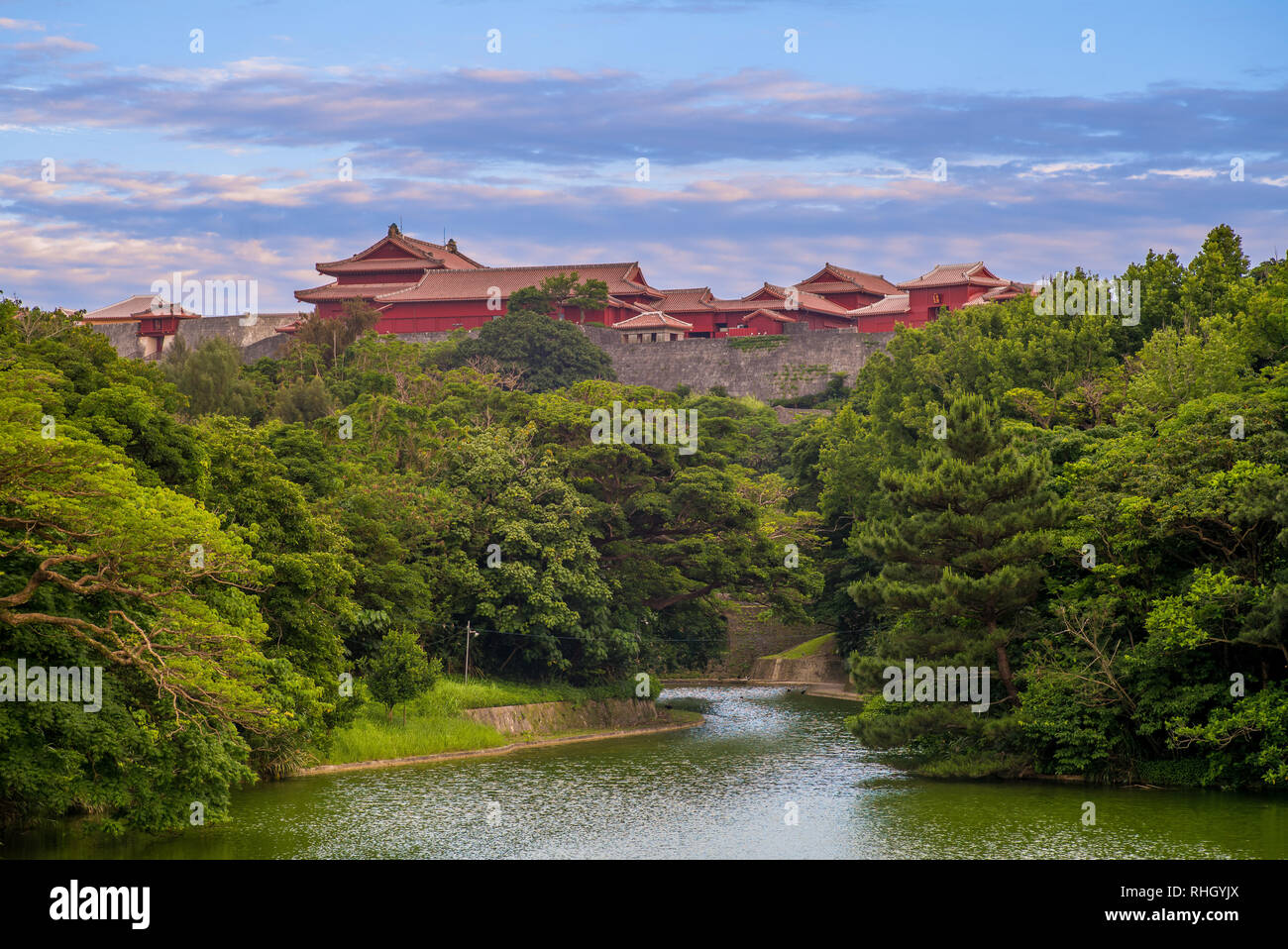 Shuri castle, a Ryukyuan gusuku in Shuri, Okinawa Stock Photo