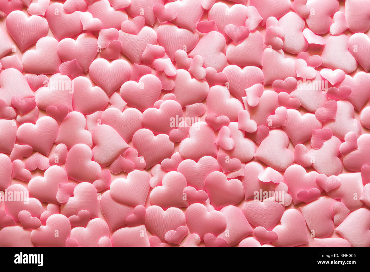 Valentines day and love concept. pink hearts background on pink Stock ...