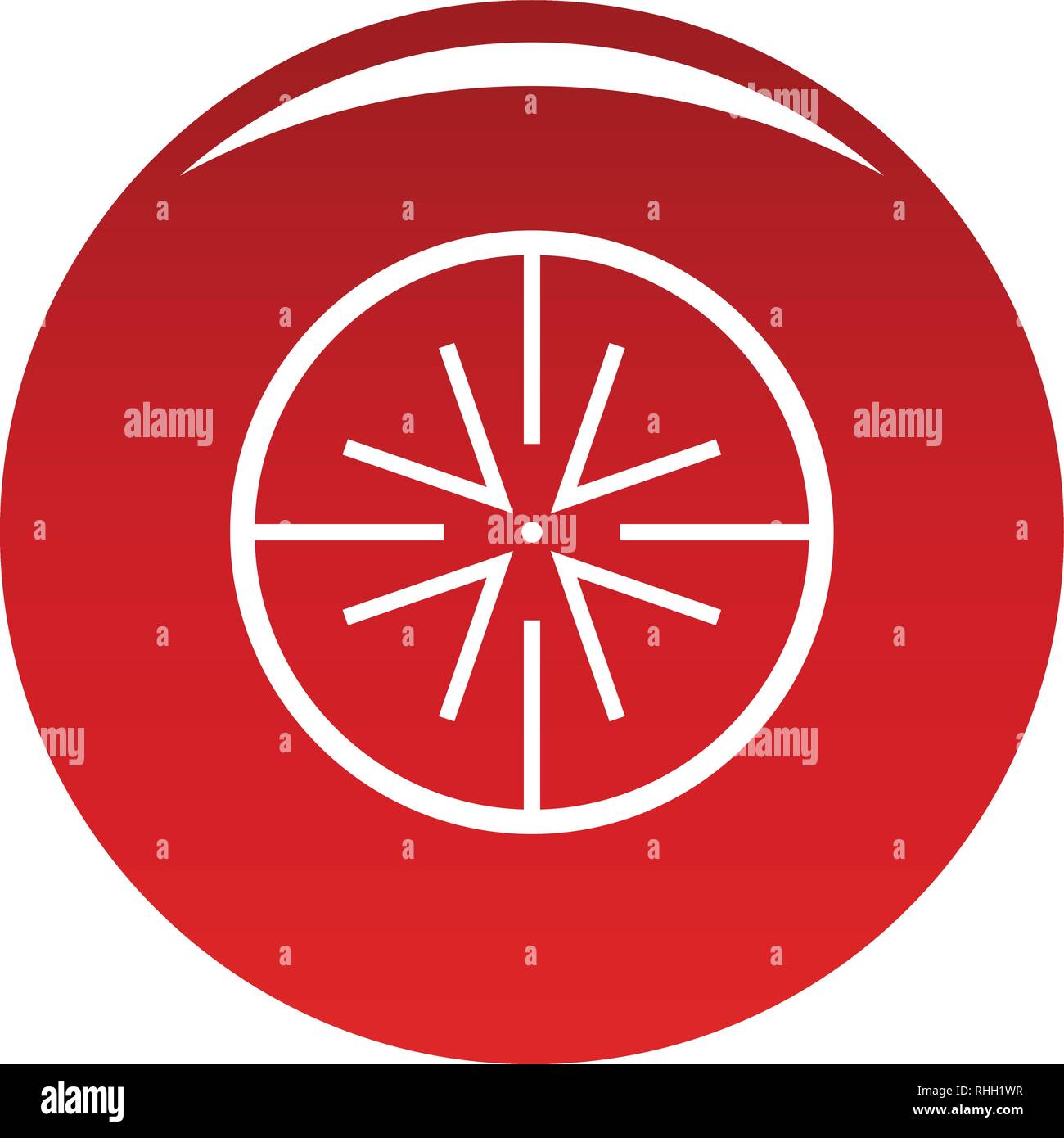 Center target icon. Simple illustration of center target vector icon ...