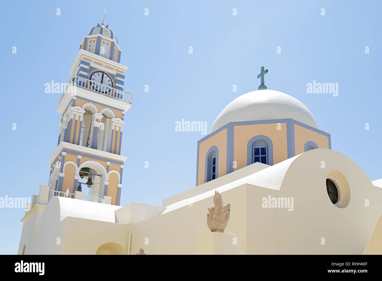Cathedral of Saint John the Baptist in Fira. It is the main Catholic ...