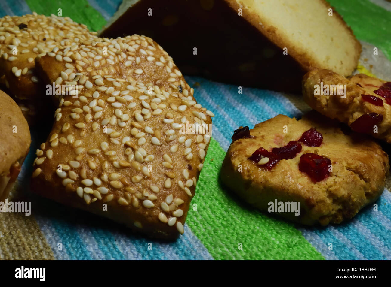 Bakery food items Stock Photo Alamy