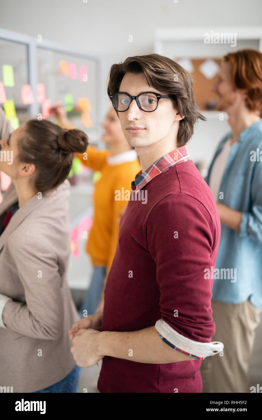 Man in working environment Stock Photo