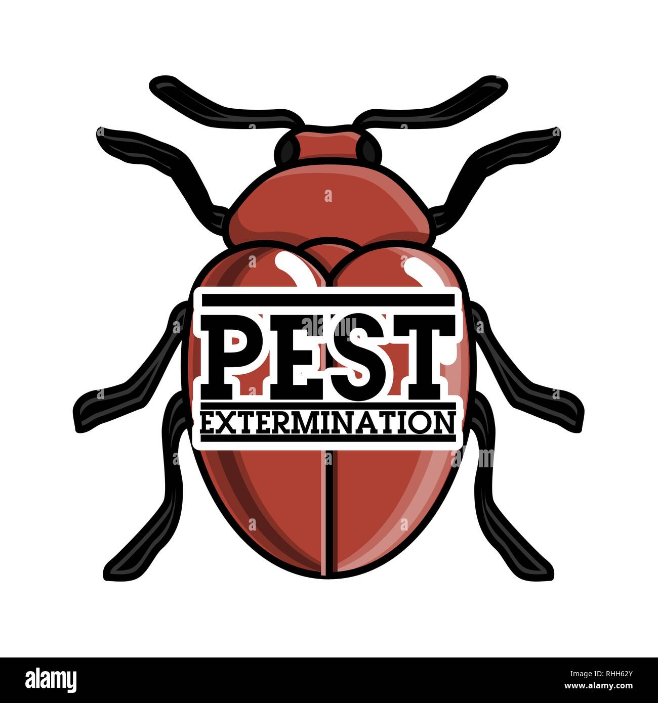 Color Vintage Pest Extermination Emblem Label Badge And Design Elements Mass Media And Press Conference Stock Vector Image Art Alamy