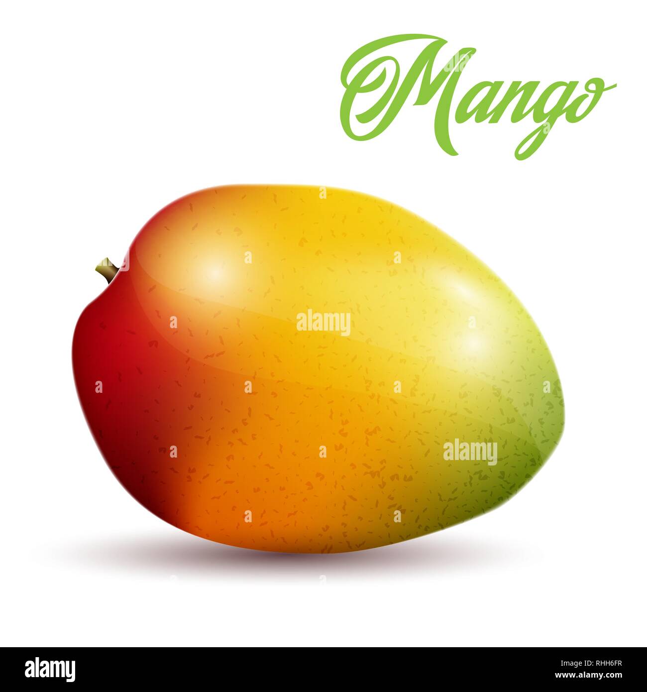 Mango icon in flat style. Isolated object. Mango logo. Vector ...