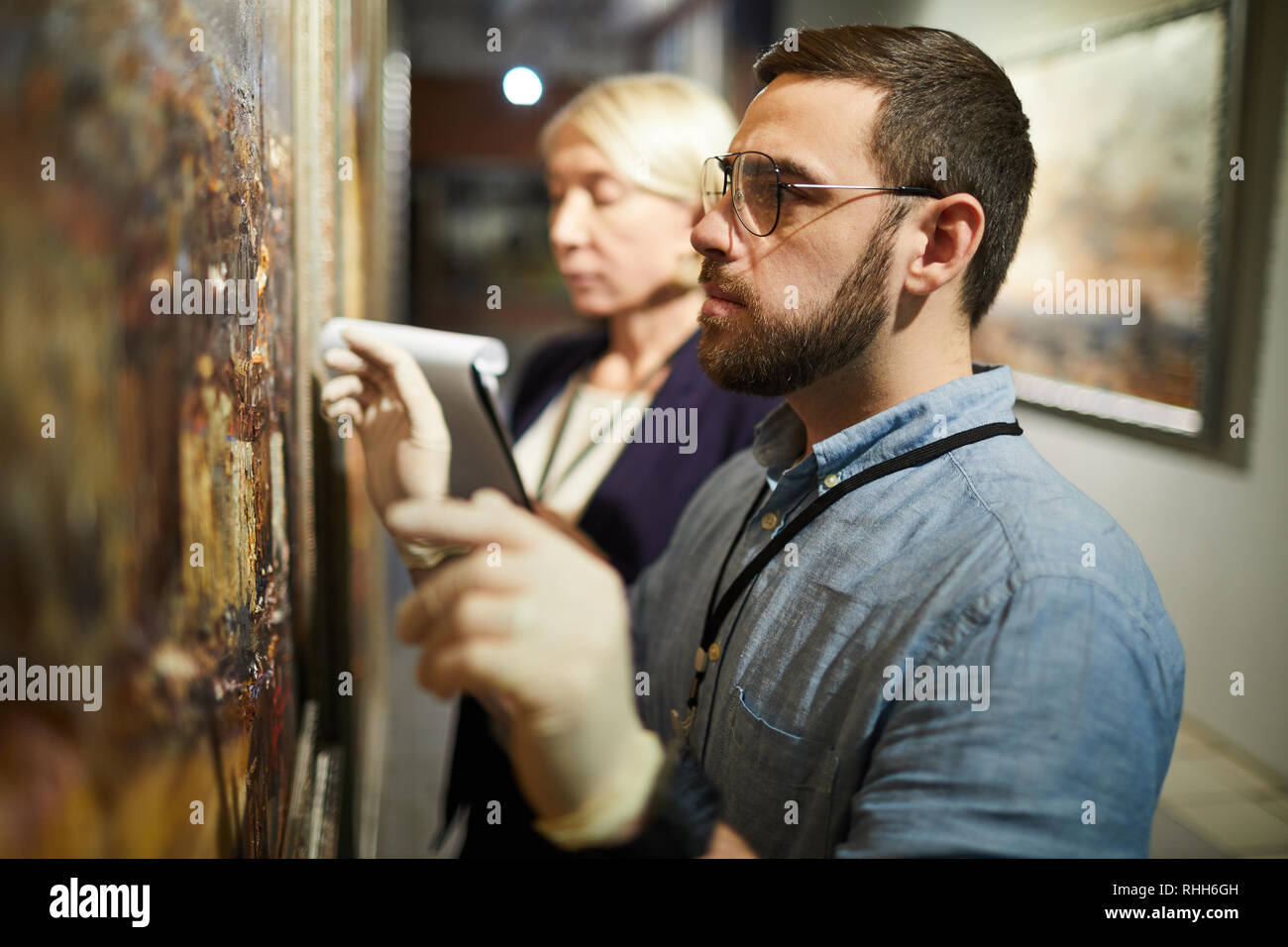 Painting Restoration In Museum Stock Photo Alamy Painting Restoration In Museum Stock Photo Alamy