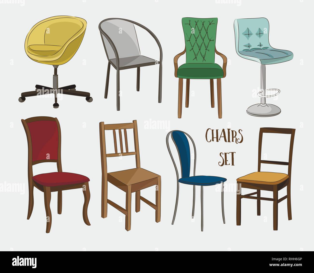 White chair covers Stock Vector Images Alamy