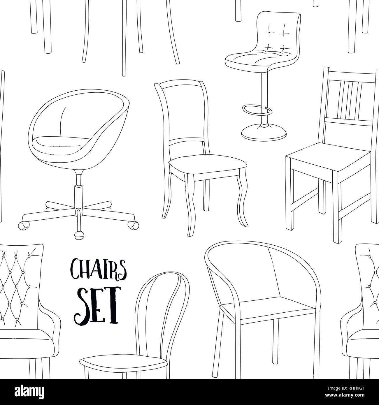 White chair covers Stock Vector Images Alamy