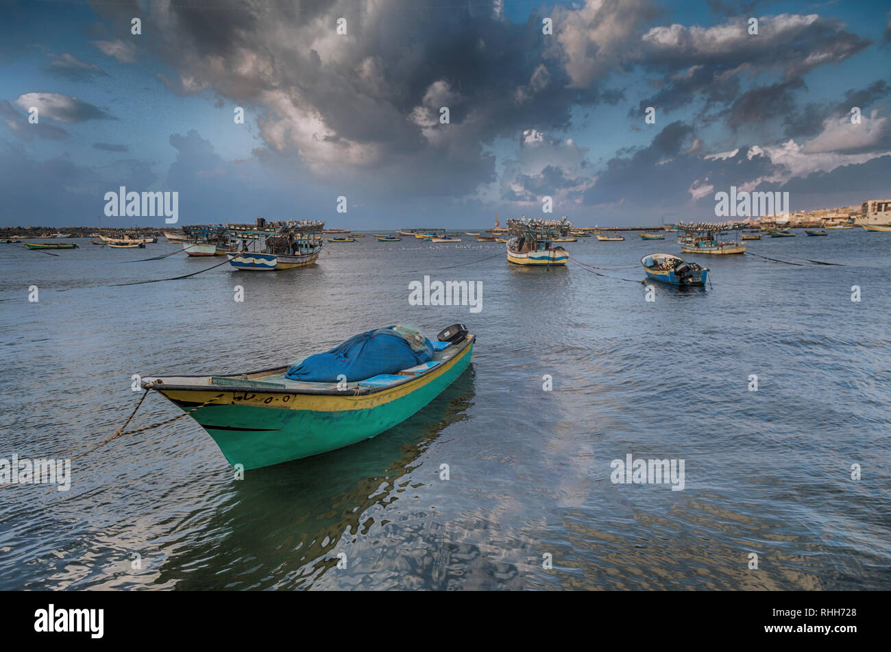 Photo of Palestinian fishingboats, Gaza Palestine Stock Photo Alamy