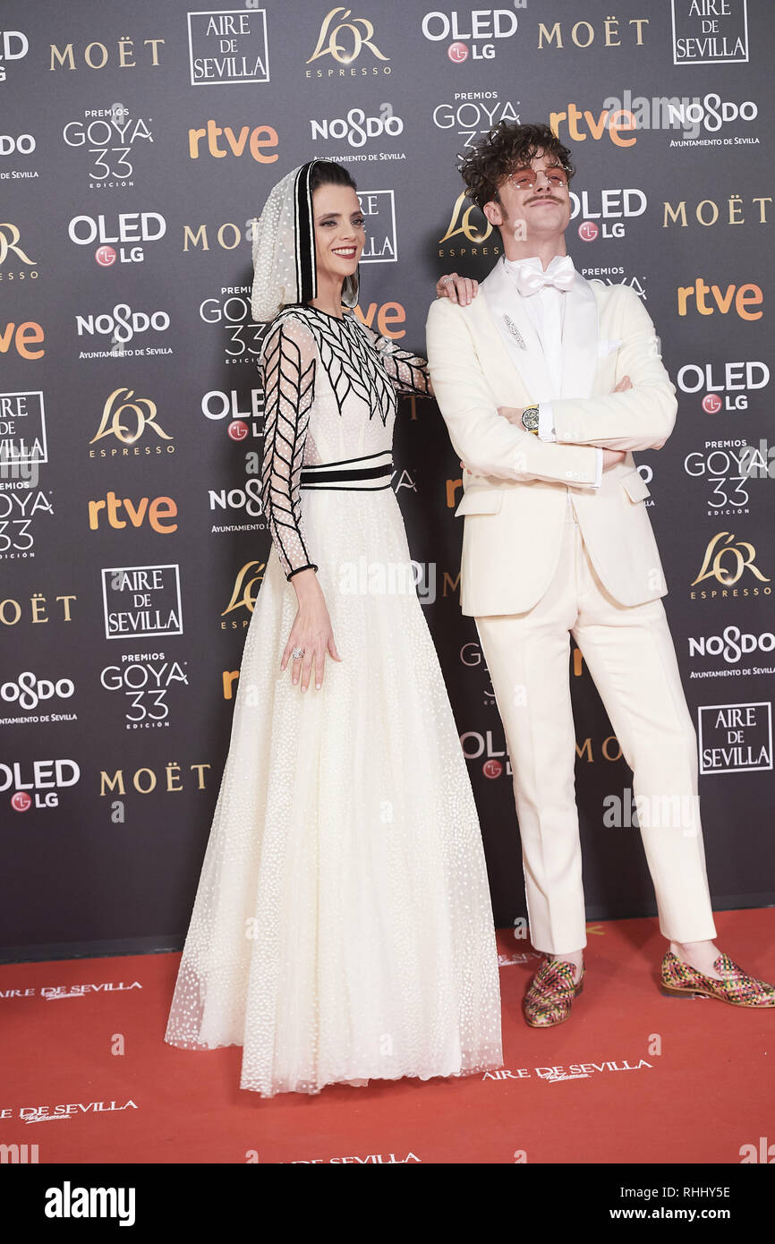 Sevilla Andalucia Spain 2nd Feb 2019 Macarena Gomez Aldo Comas Attends 33rd Goya Cinema Awards 2019 At Palacio De Congresos Y Exposiciones Fibes On February 2 2019 In Sevilla Spain Credit Jack