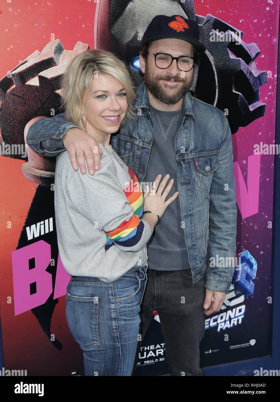 Photo: Charlie Day and Mary Elizabeth Ellis attend the Lego Movie 2  premiere in Los Angeles - LAP2019020244 