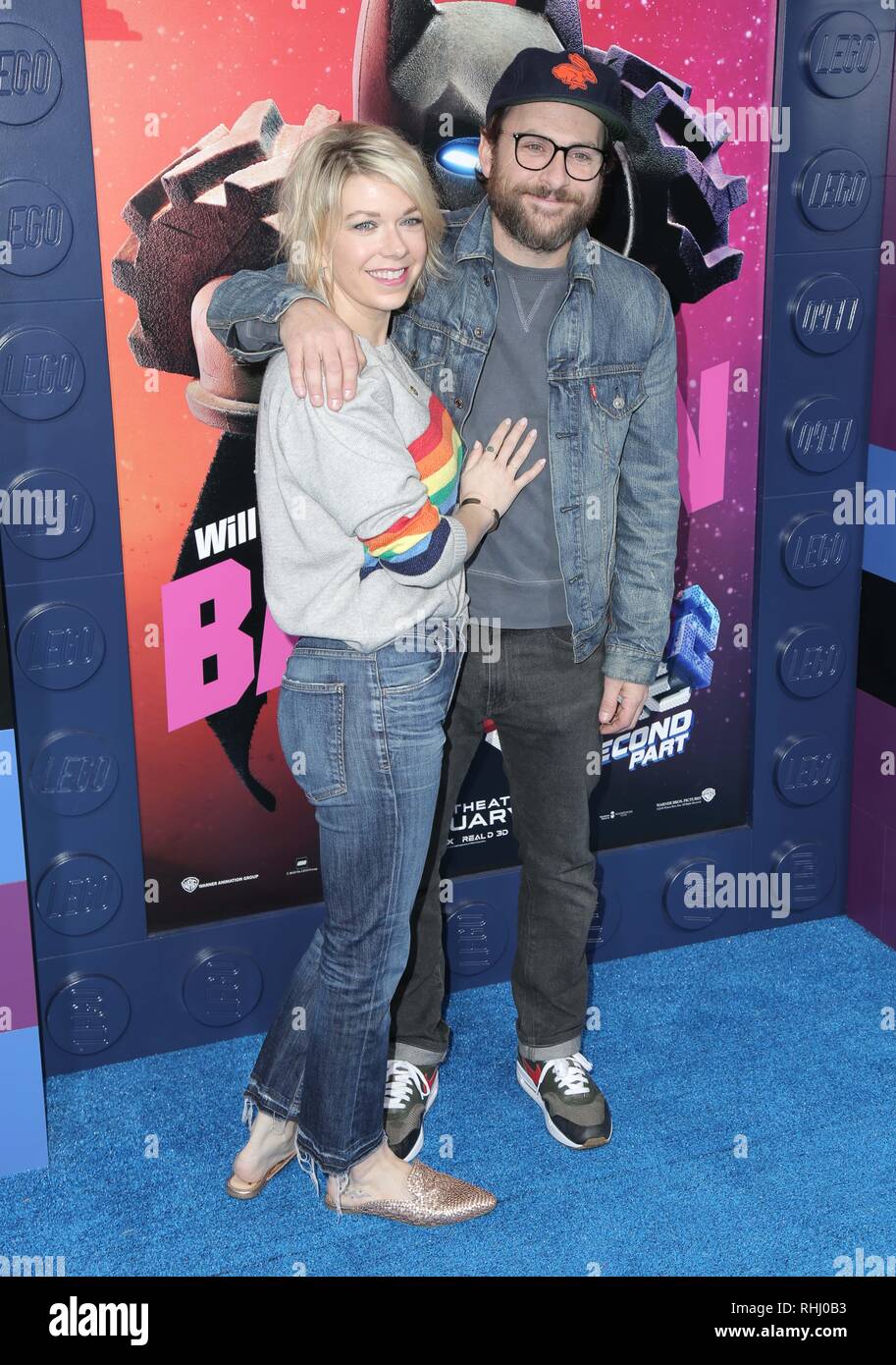 Photo: Charlie Day and Mary Elizabeth Ellis attend the Lego Movie 2  premiere in Los Angeles - LAP2019020244 