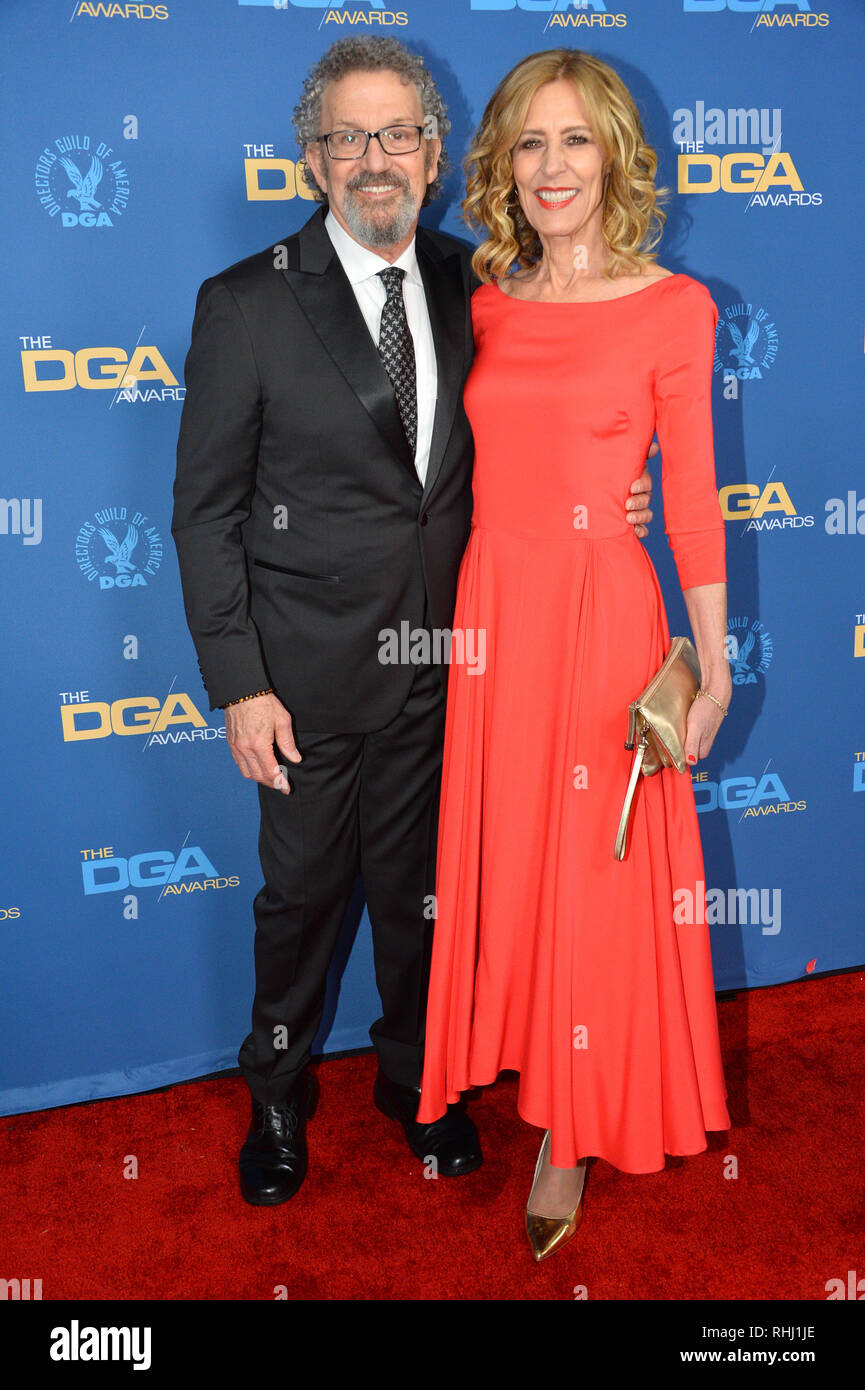 LOS ANGELES, CA. February 02, 2019: Christine Lahti & Thomas Schlamme