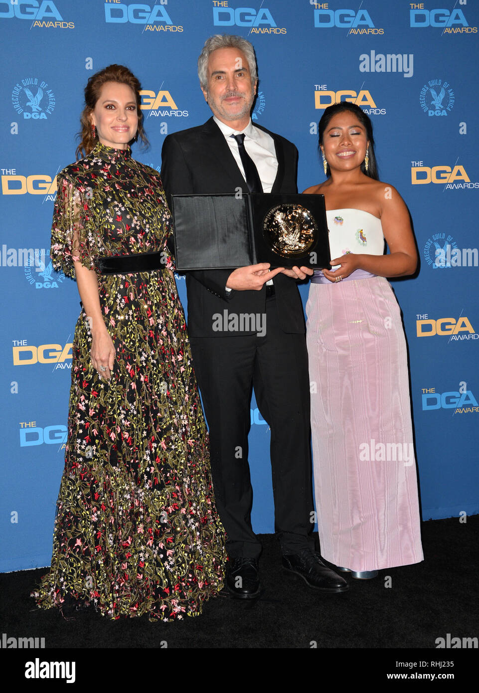 LOS ANGELES, CA. February 02, 2019 Marina de Tavira, Alfonso Cuaron