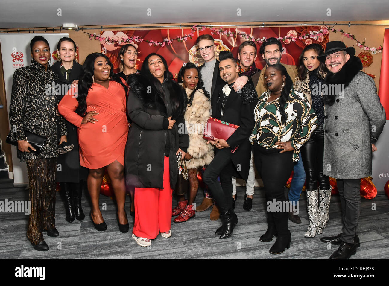 London Uk 2nd Feb 2019 Casts Of The Bbc One Tv Judge All Together Now Attend The 7th 2019 Chinese New Year Extravaganza Showcasing More Than 300 Performers Including Musical Chinese