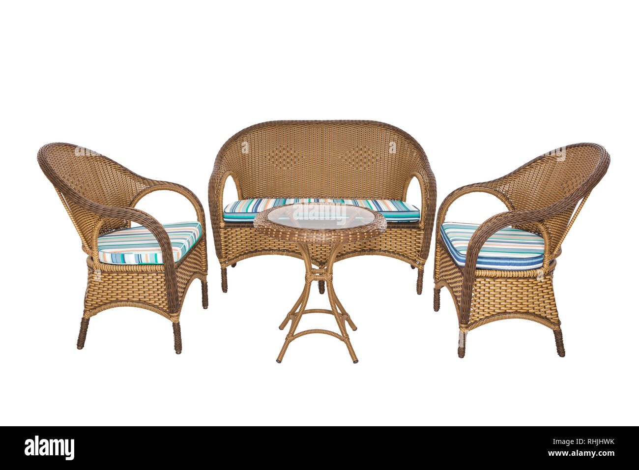 Garden Furniture isolated on white background Stock Photo - Alamy