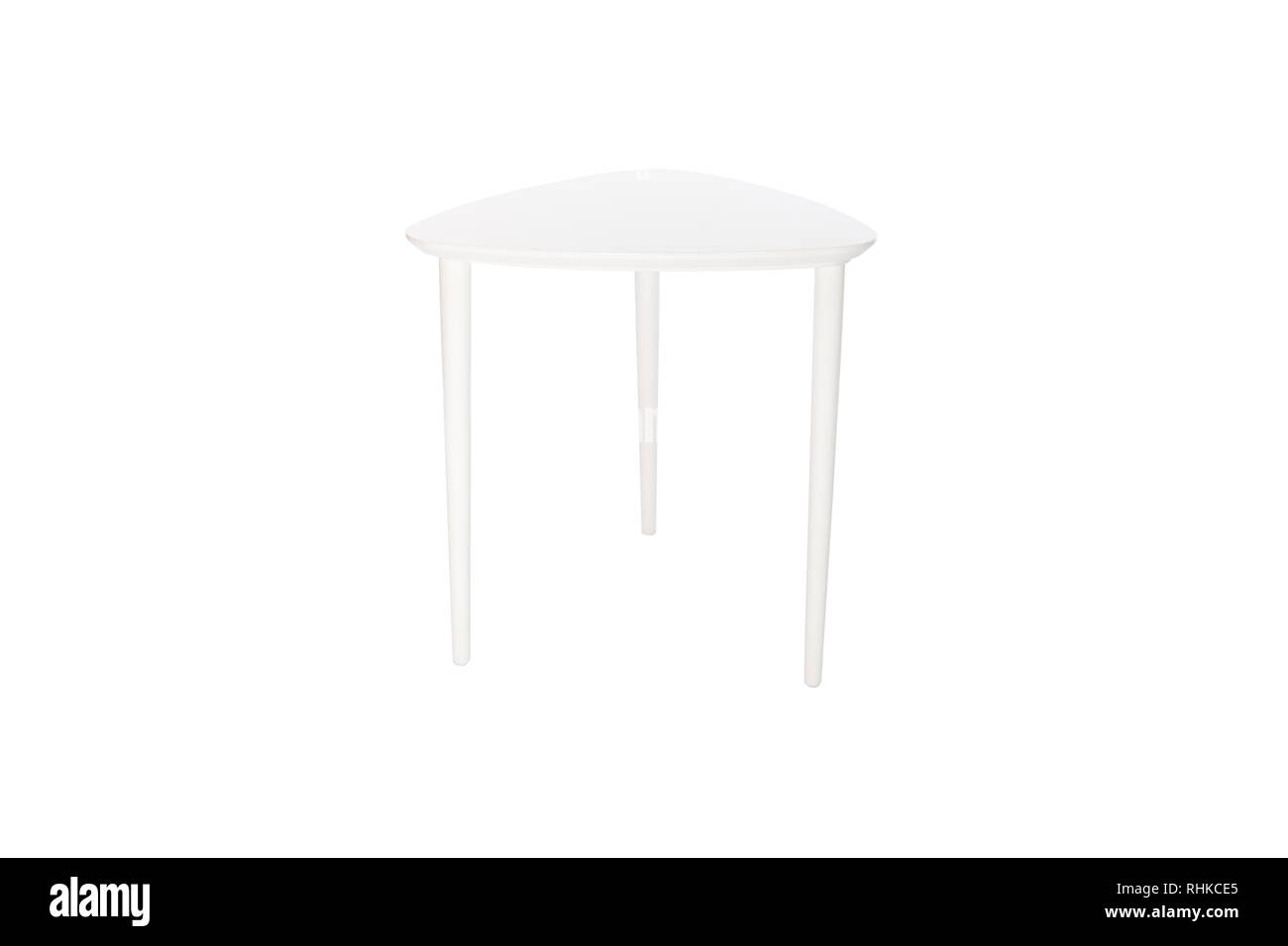 Table isolated on white background Stock Photo - Alamy