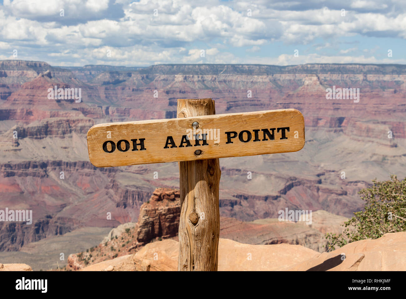 Ooh Aah Point hiking trail Grand Canyon National Park, Arizona USA Stock Photo