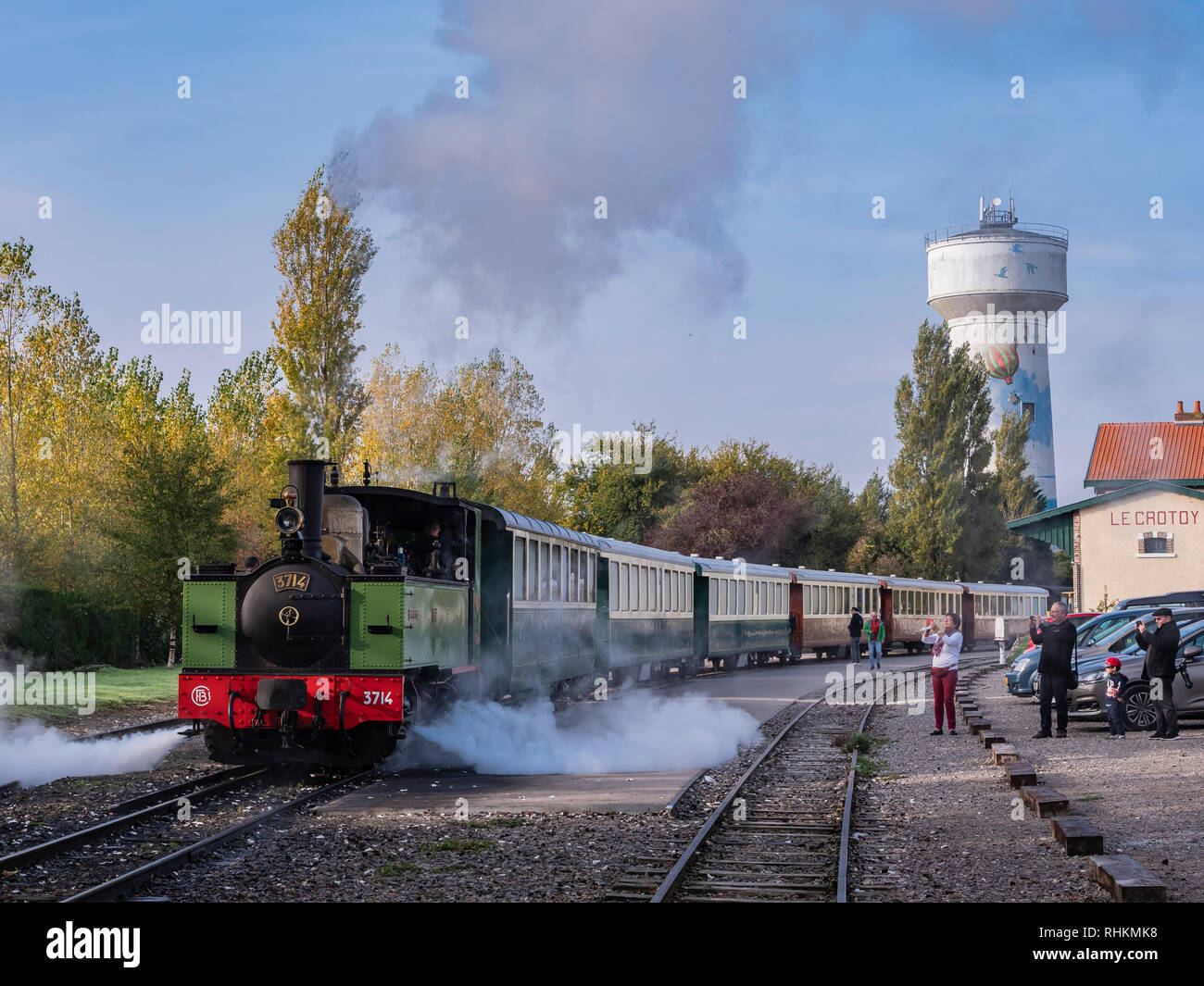 Steam train, France Stock Photo