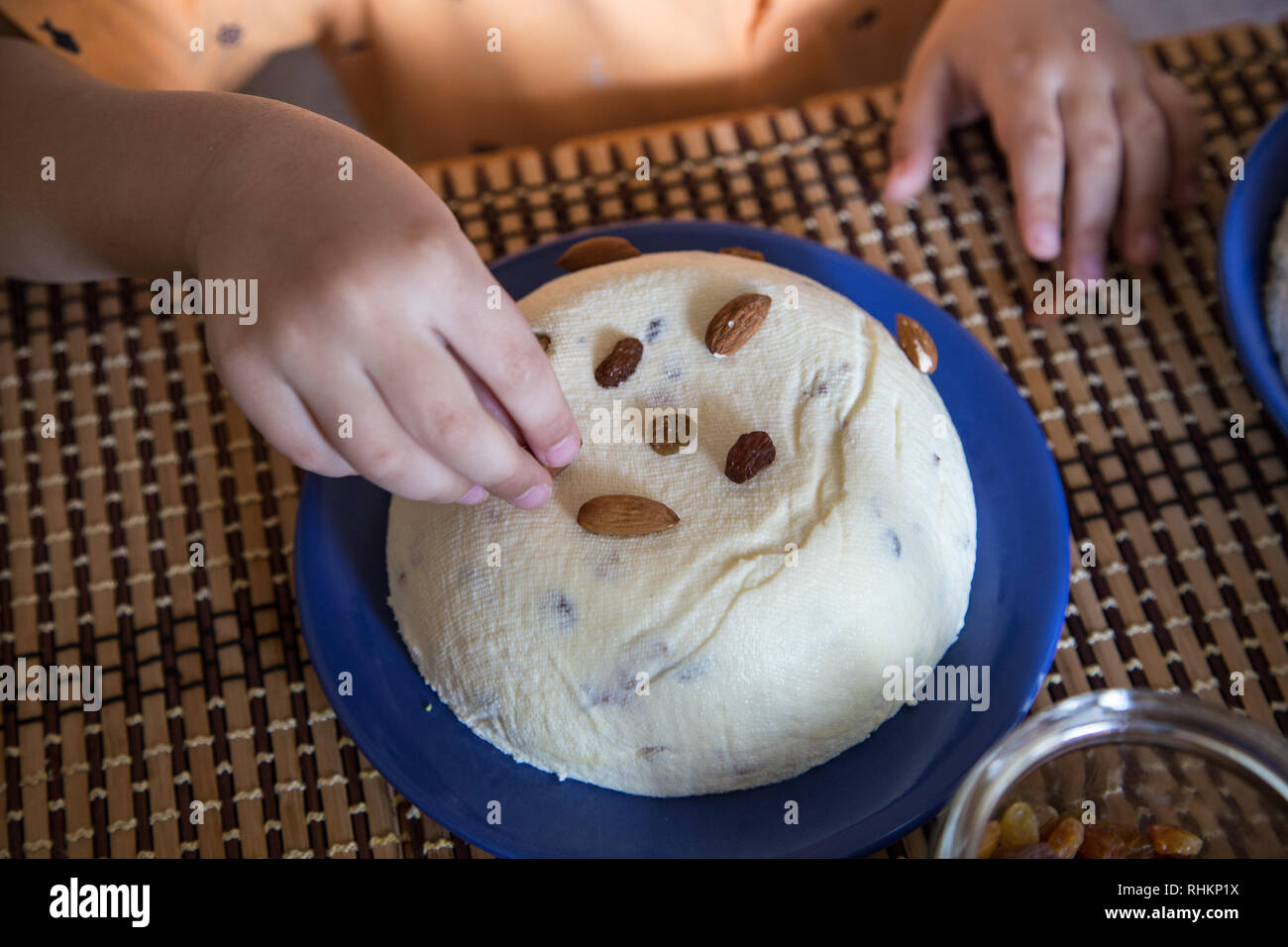 Easter Ortodox curd cake. Traditional Easter cottage cheese dessert. Stock Photo