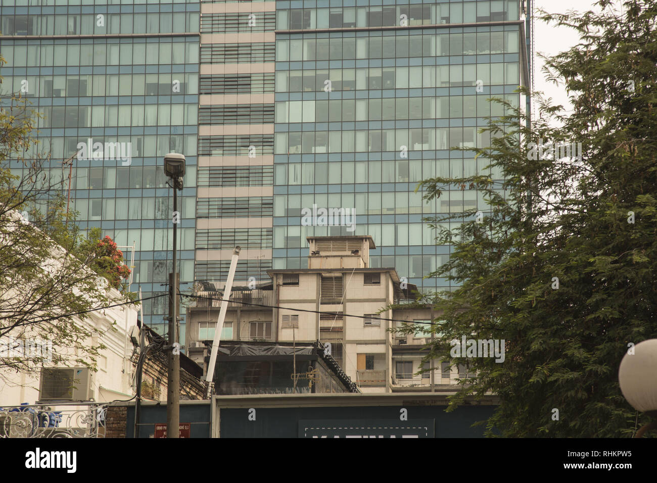 Roof in Saigon from which last Americans were evacuated at the end of the war Stock Photo