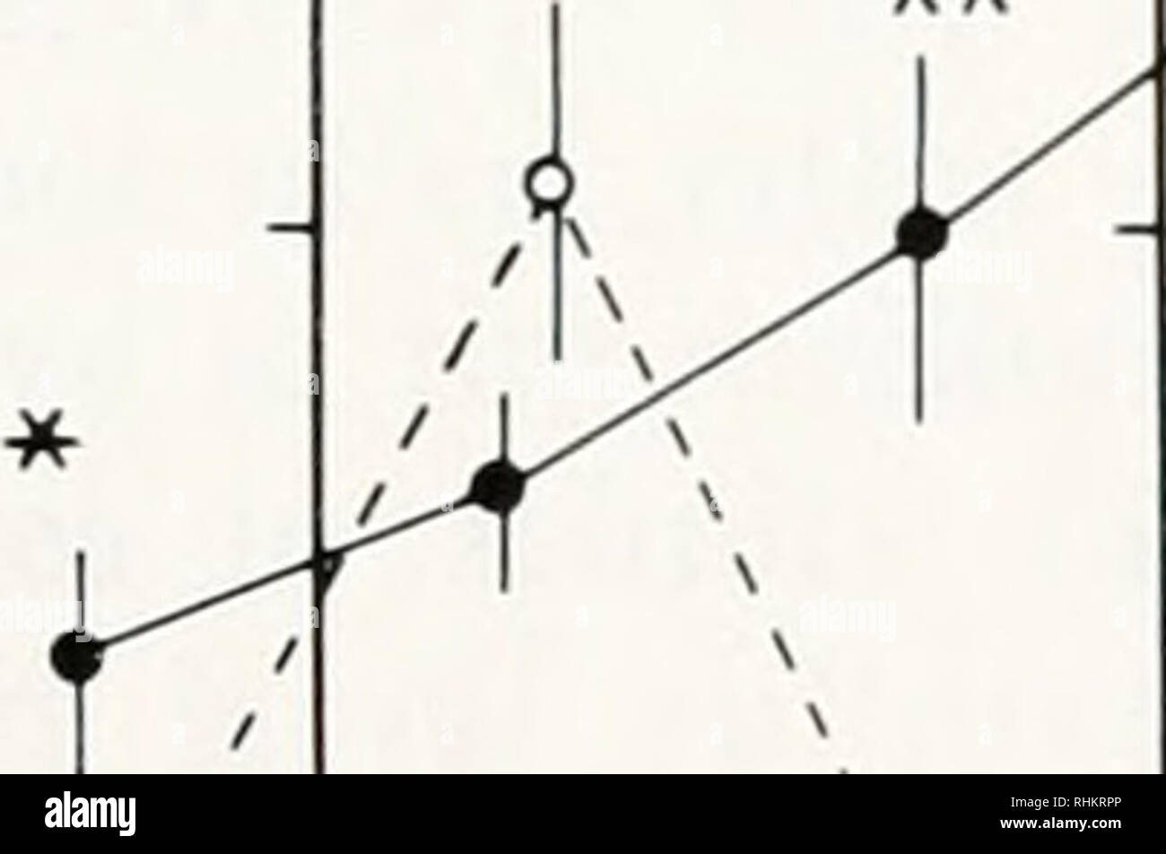 . The Biological bulletin. Biology; Zoology; Biology; Marine Biology. STARVATION AND CRAB LARVAL BEHAVIOR 289 experiment 1 ; this was probably because negative pbototaxis was measured at only one intensity; note in Figure 1 that negative phototaxis was reduced the most at high light intensities. Starvation and swimming speeds The results of experiment 2 were analyzed for swimming speeds as well as phototaxis (Fig. 4). When swimming in the dark was being measured, starved 0 E CD O&gt; CL CT 10 *** B -c •** *-*. Random Swimming *-**. Please note that these images are extracted from scanned page  Stock Photo