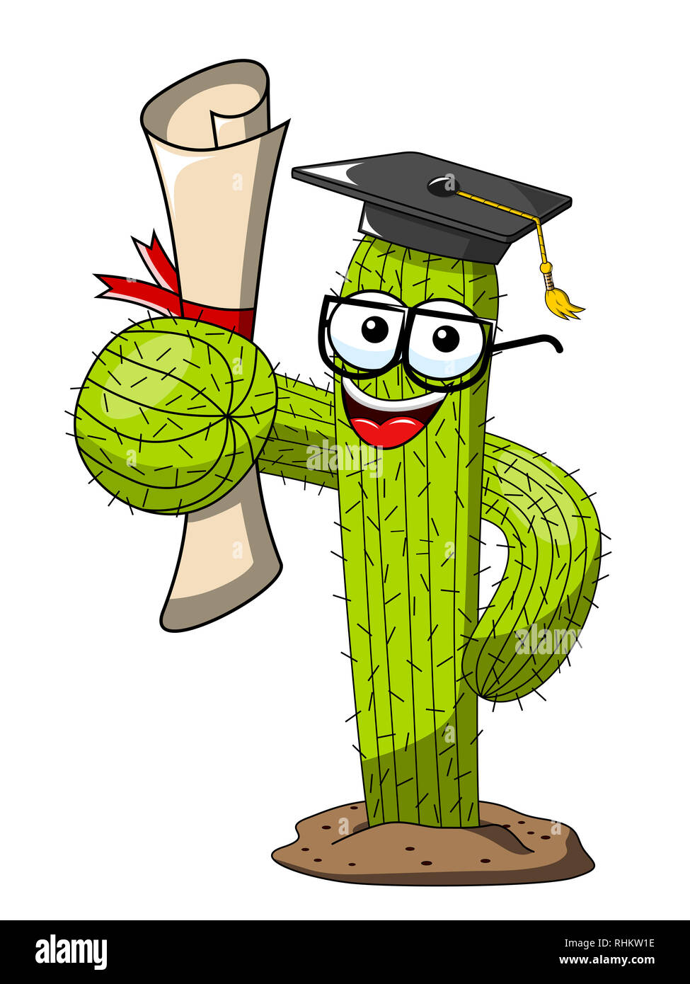 Graduating Cactus Funny Cartoon Graduation Pictures