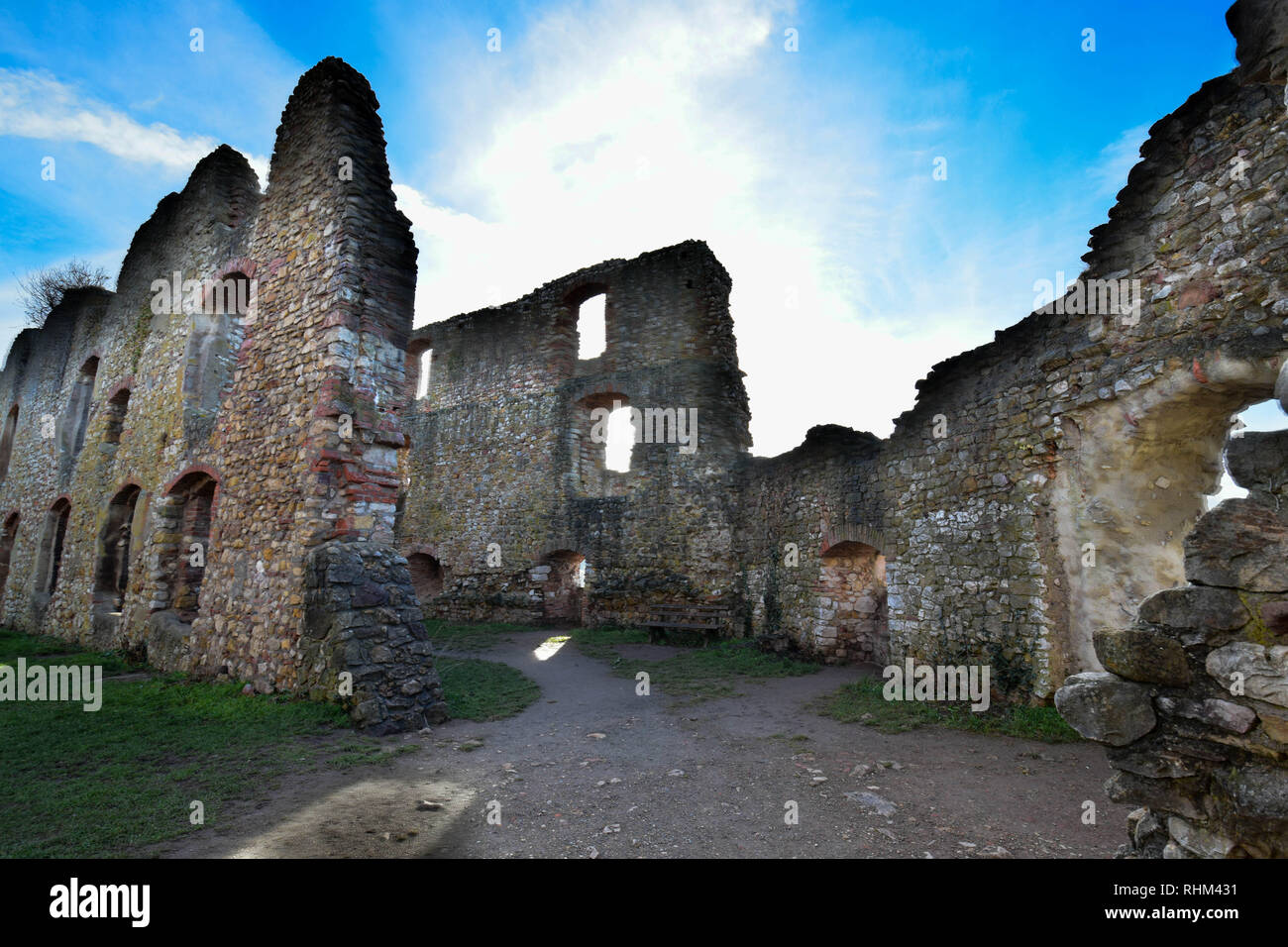 castle ruin of Staufen in the black forest area in germany Stock Photo ...