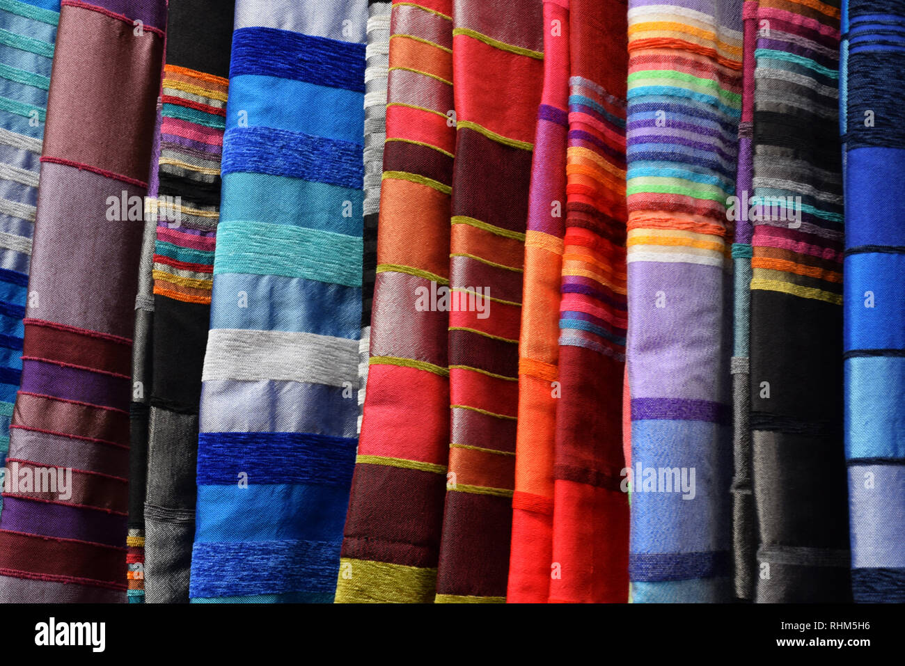 Scarves for sale Stock Photo Alamy