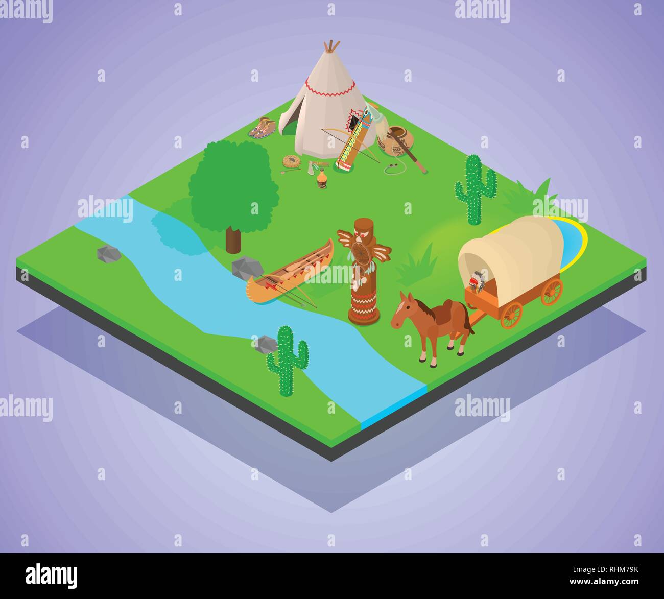 Native american reserve Stock Vector Images - Alamy