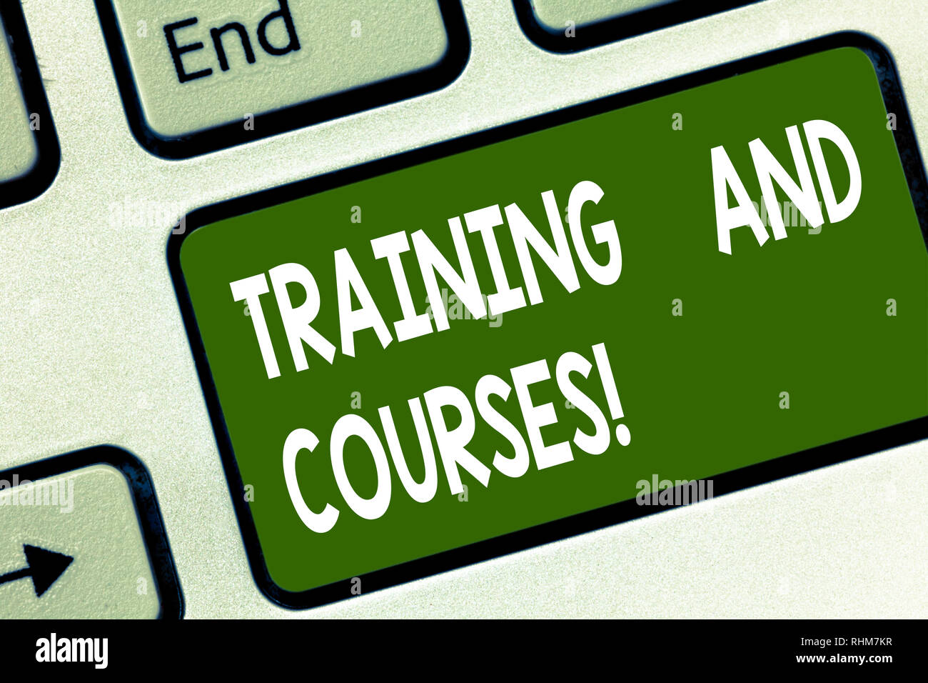 Word writing text Training And Courses. Business concept for series of ...