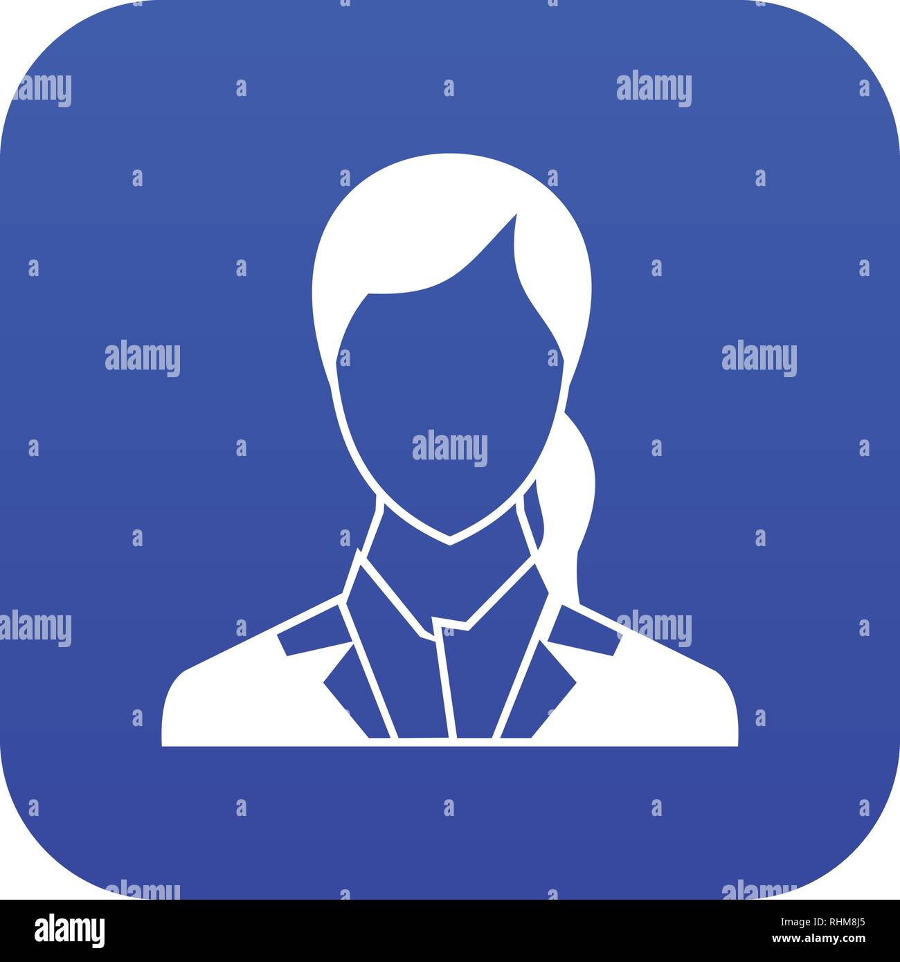 Woman icon digital blue Stock Vector Image & Art - Alamy