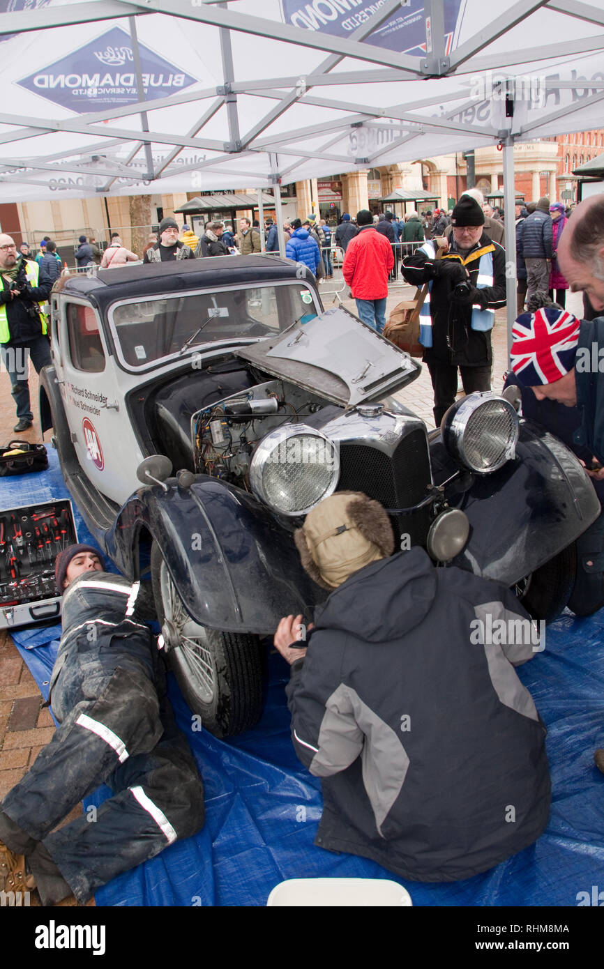 Monte-Carlo Rally 2019 Banbury Stock Photo