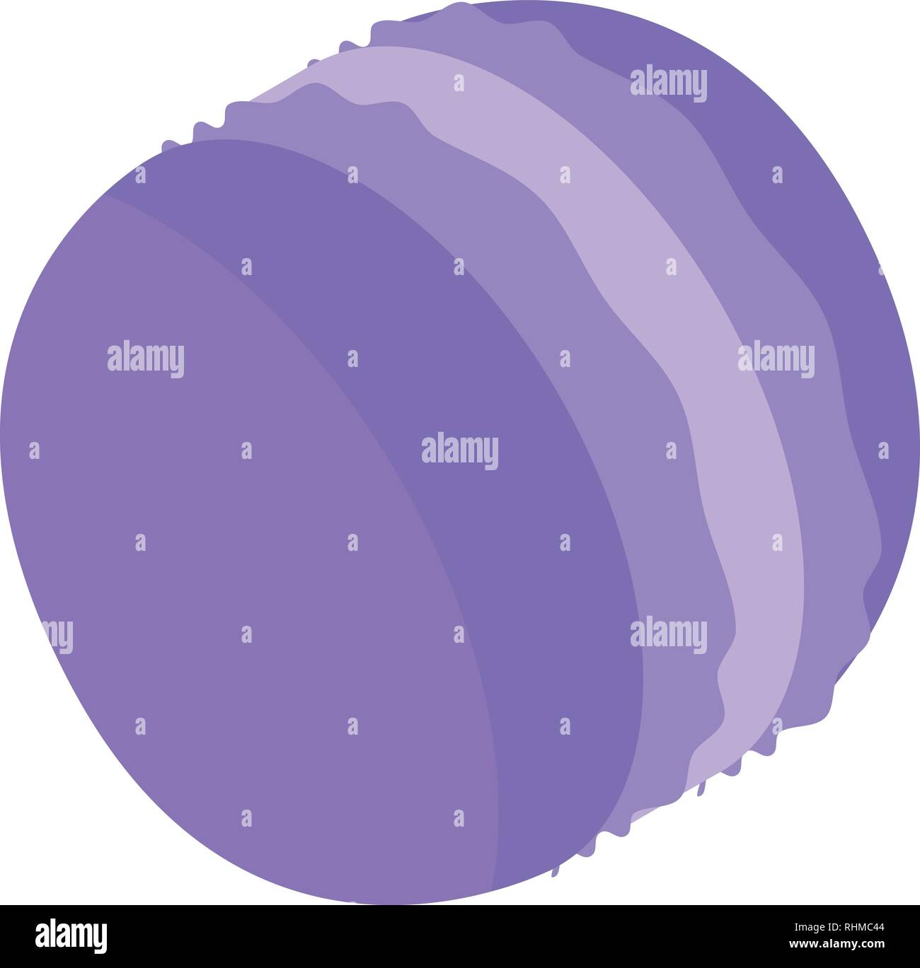 Violet sweet macaroon icon, isometric style Stock Vector