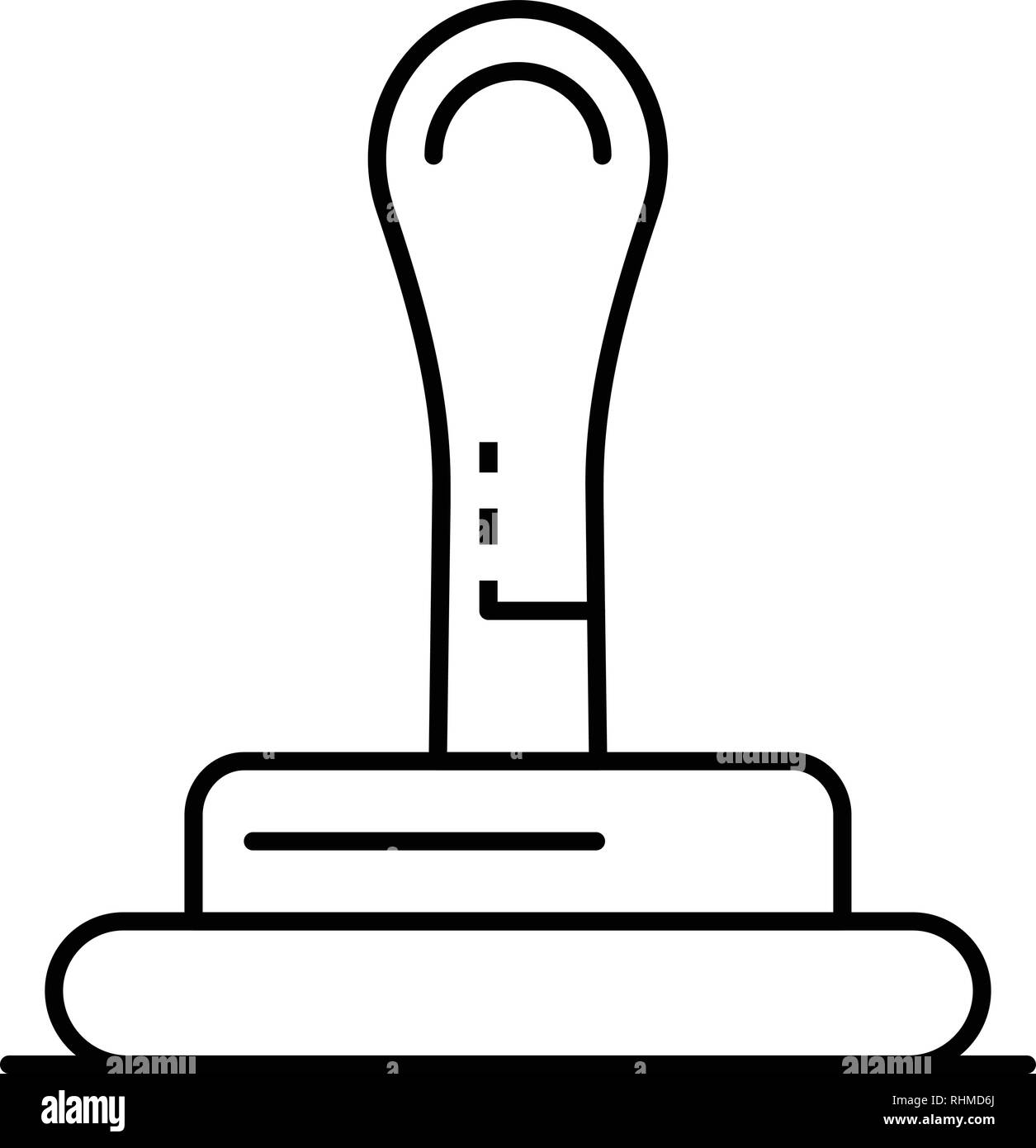 Wood stamp icon, outline style Stock Vector Image & Art - Alamy