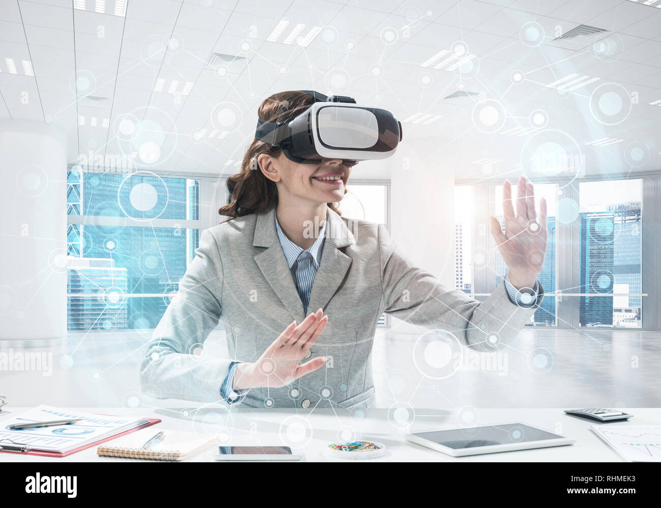 Virtual protection concept Stock Photo Alamy