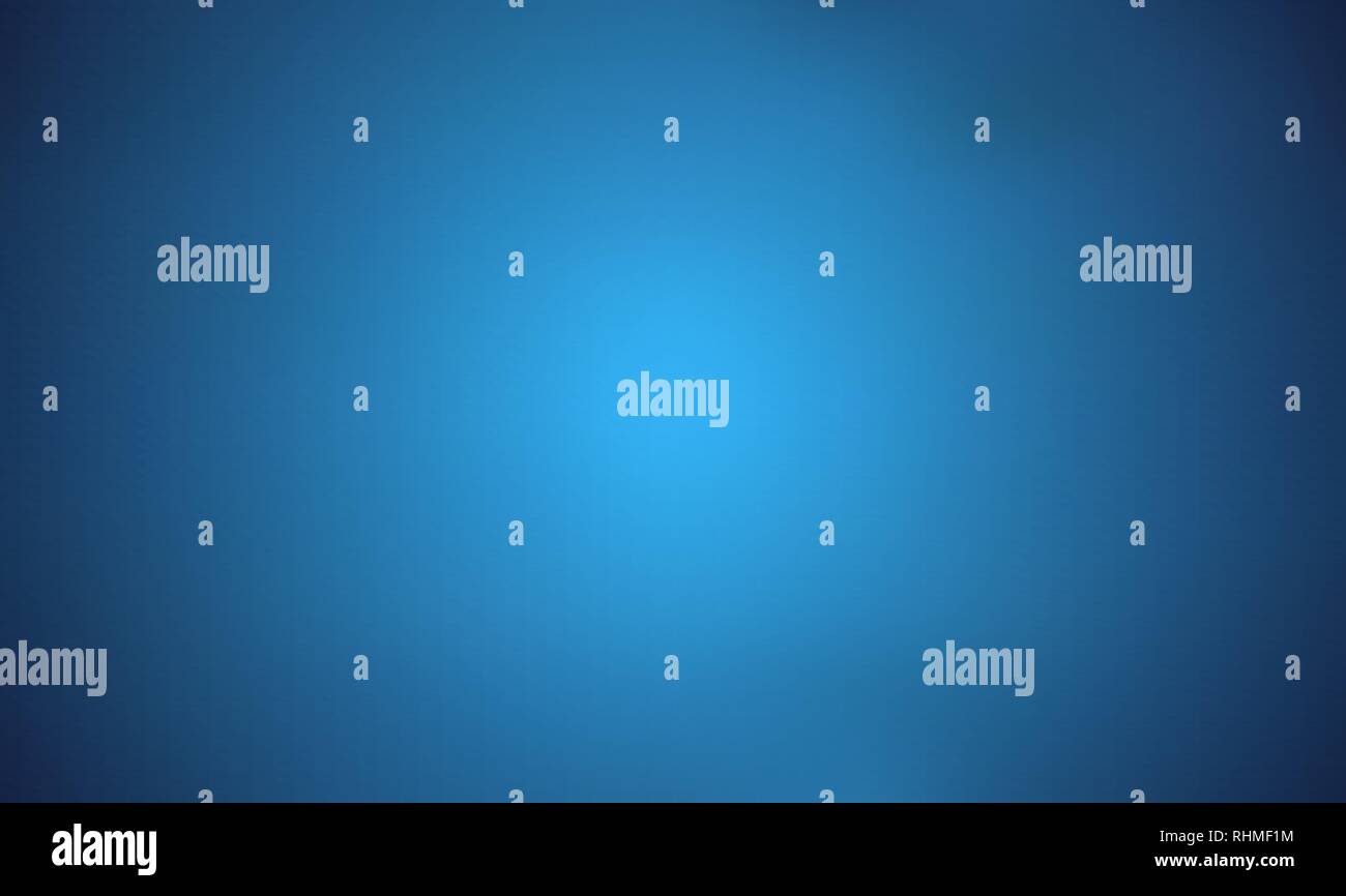 Light Blue Trendy Wide Screen Gradient Background. Defocused Soft Blurred Backdrop. Stock Vector