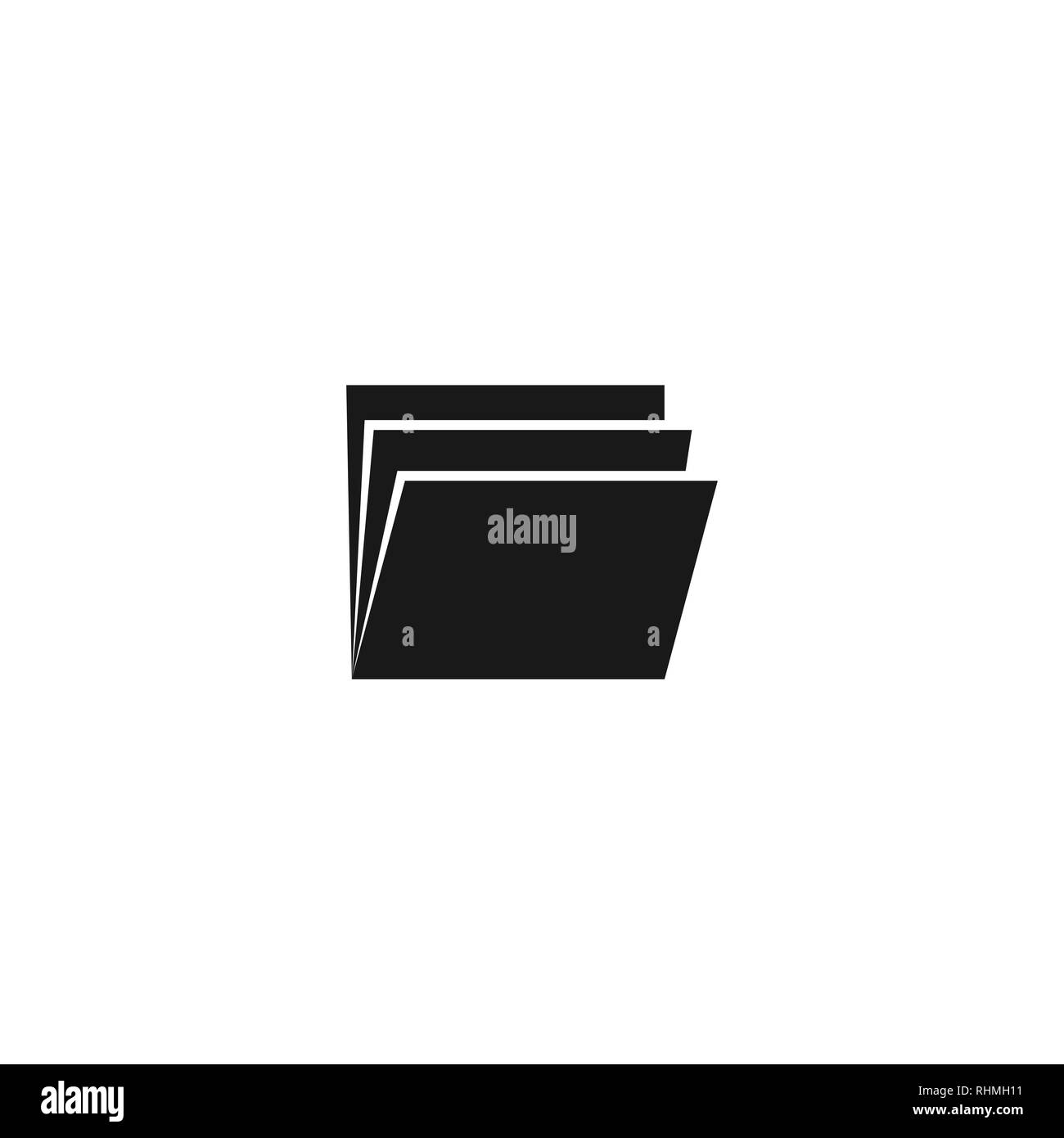 black paper silhouette graphic logo template vector icons graphic paper template