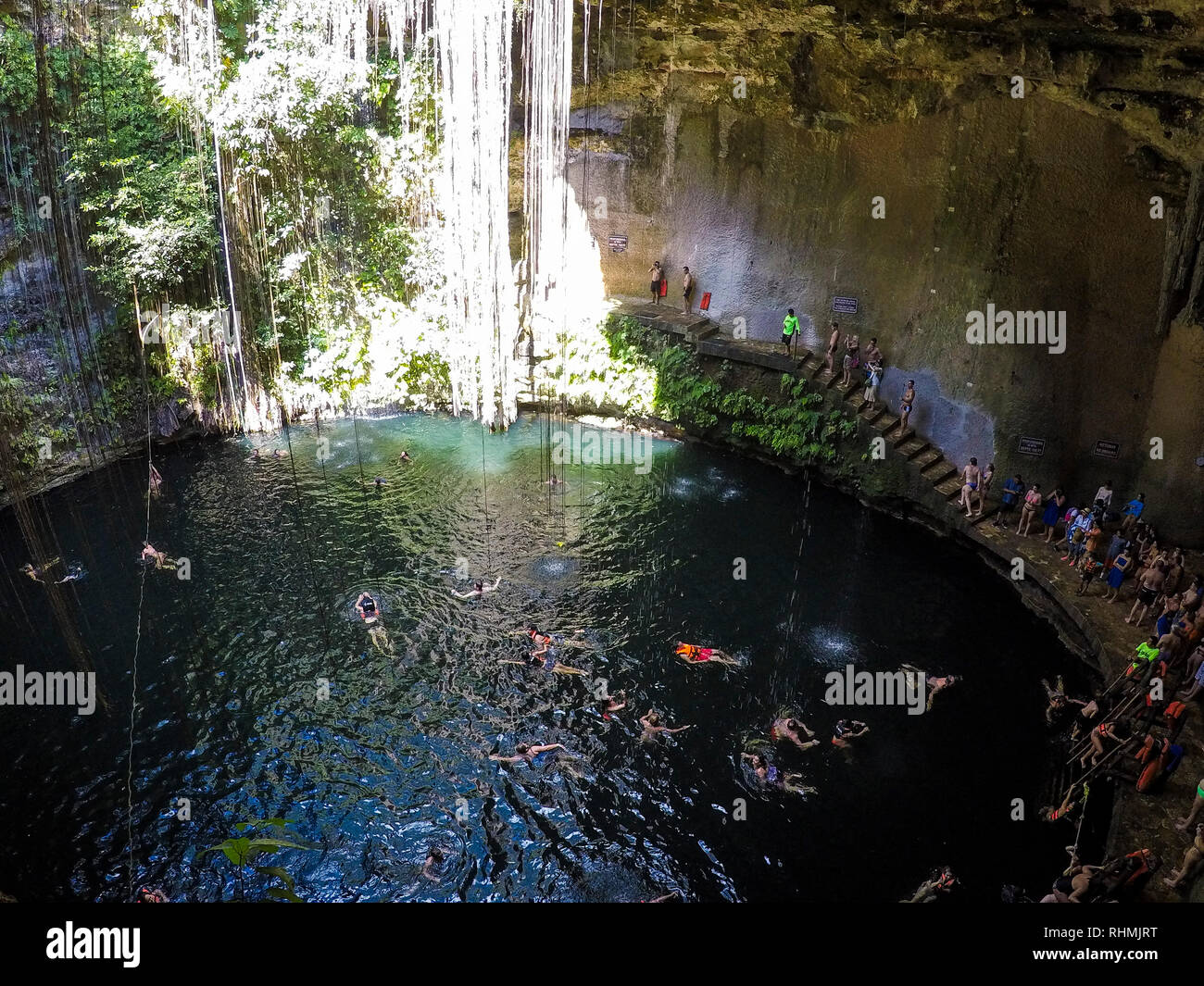 Cenote Ik Kil, Yucatan, Mexico02282017 Details of the well known