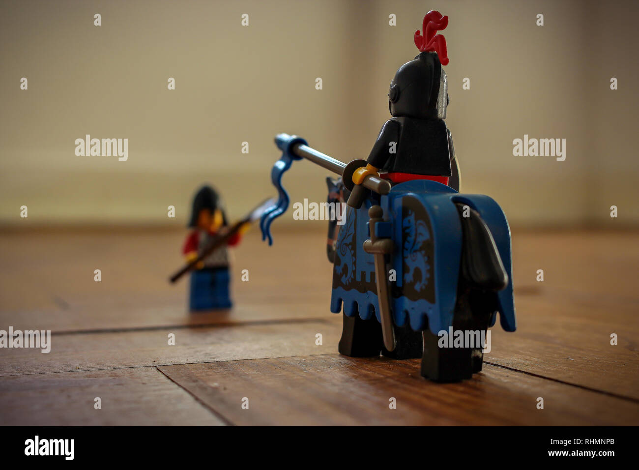 Lego toy, Knight Stock Photo Alamy