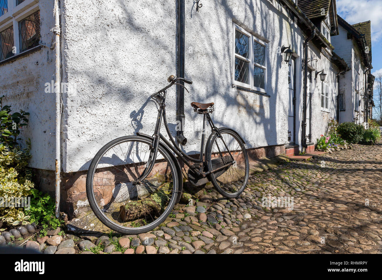 05 April 2018 – A sunny day on the filmset of the TV Series ‘War of the Worlds’ in Great Budworth, Cheshire, England, UK Stock Photo
