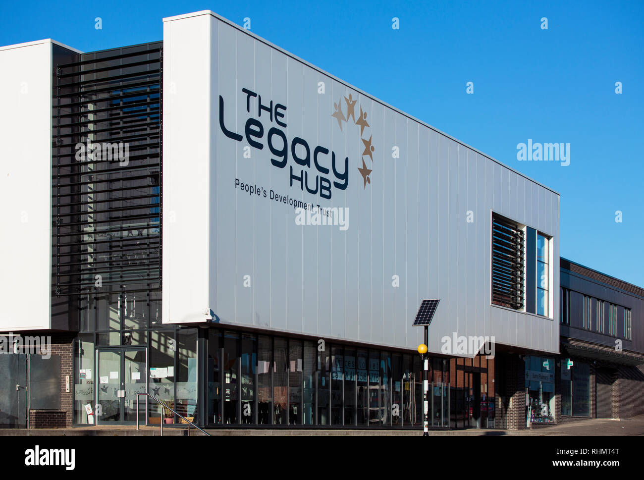 The Legacy Hub in the east end of Glasgow. Stock Photo