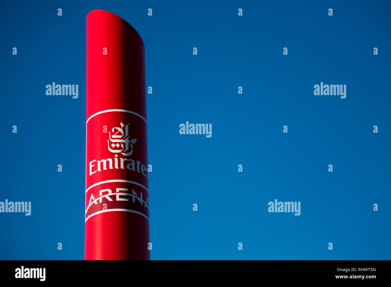 Emirates Arena Glasgow Signpost Stock Photo Alamy