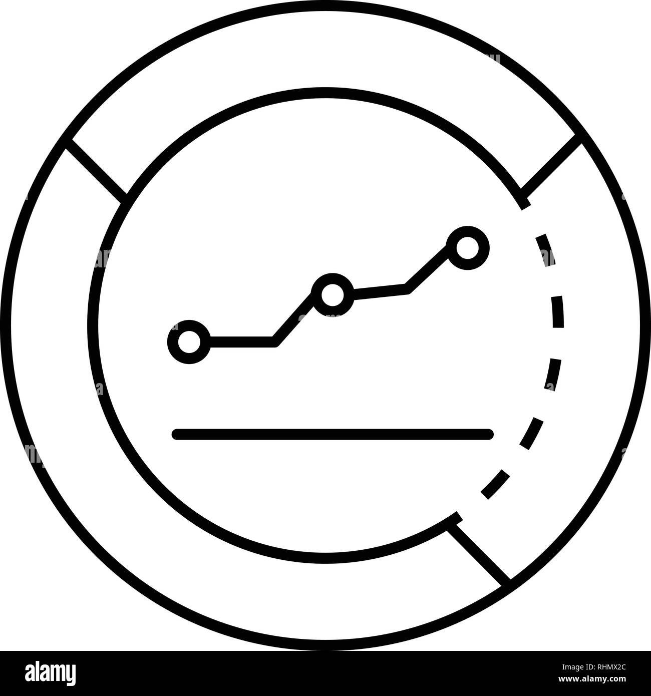 Money graph info icon, outline style Stock Vector Image & Art - Alamy