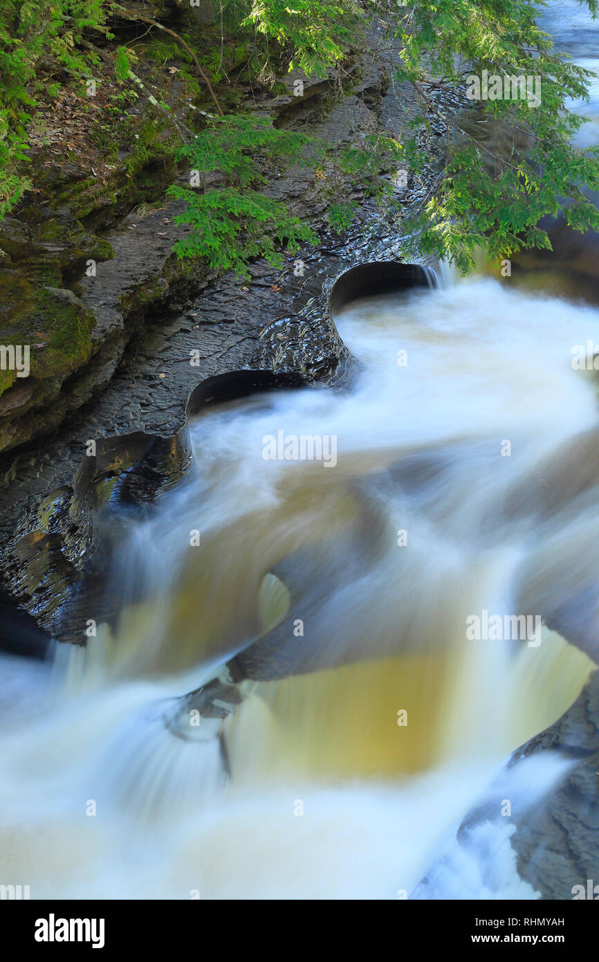 Presque Isle River Potholes, West River Trail, Porcupine Mountains