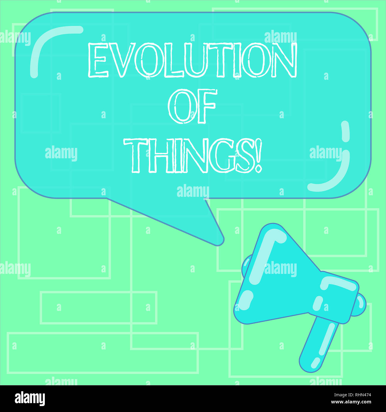 Text sign showing Evolution Of Things. Conceptual photo process gradual ...