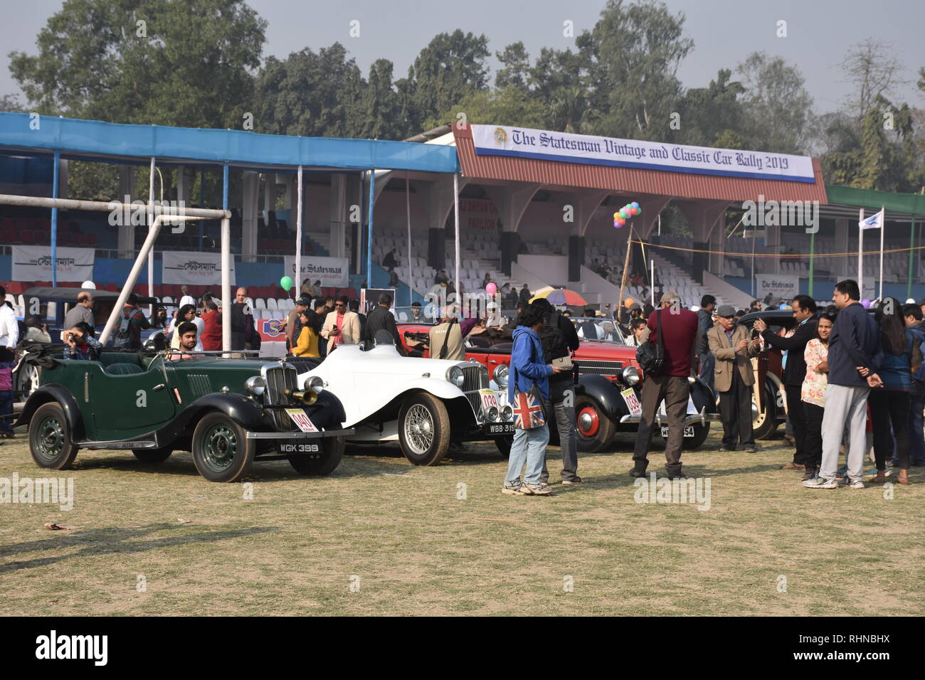 Kolkata India 3rd February 2019 50th The Statesman Vintage Classic Car Rally 2019 At The Eastern Command Sports Stadium Of Fort William Kolkata There Are 191 Entrants Registered With Cars And