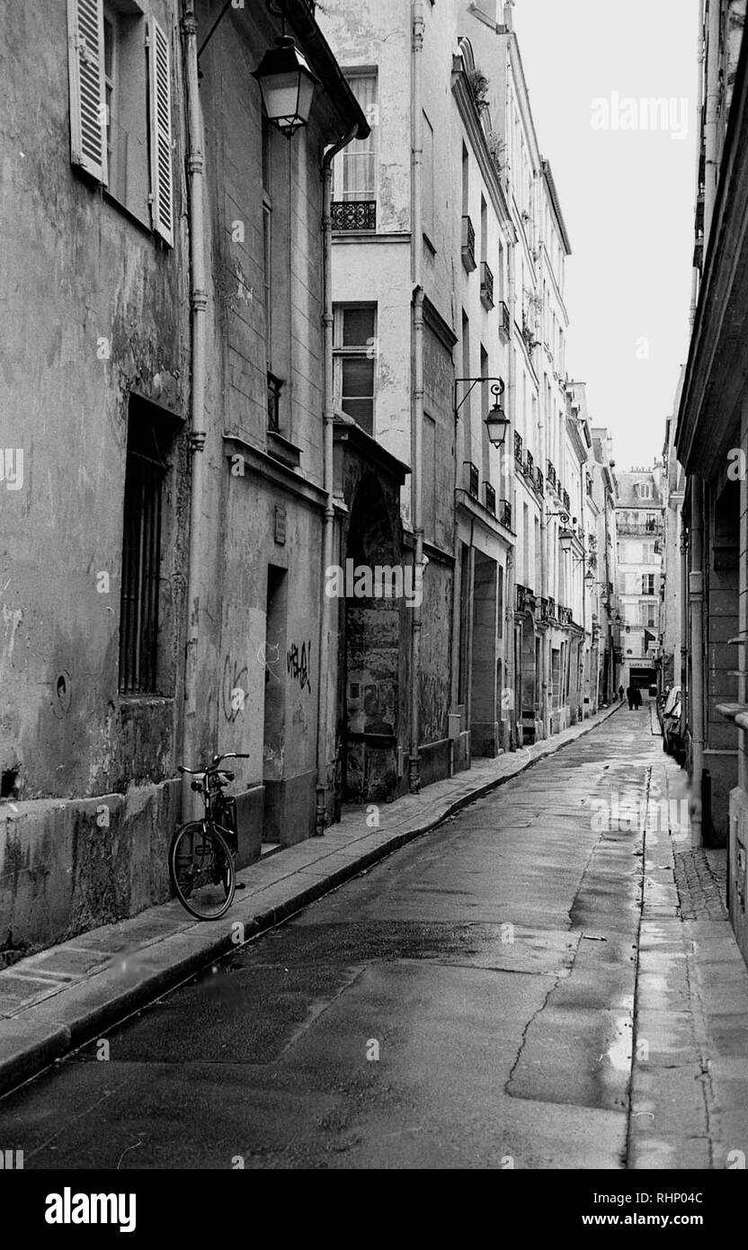 The rue Visconti, Left bank, Paris. Stock Photo
