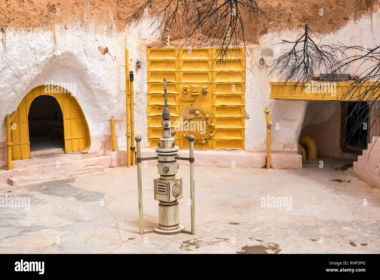 Props from old movie in Matmata, Tunisia Stock Photo